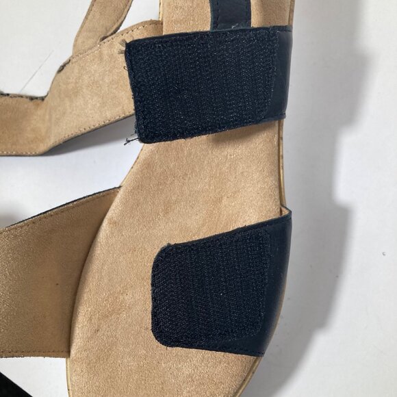 Womens Spring Step Abarah Leather Sandals Black 39 8/8.5 NWOT - Picture 9 of 11